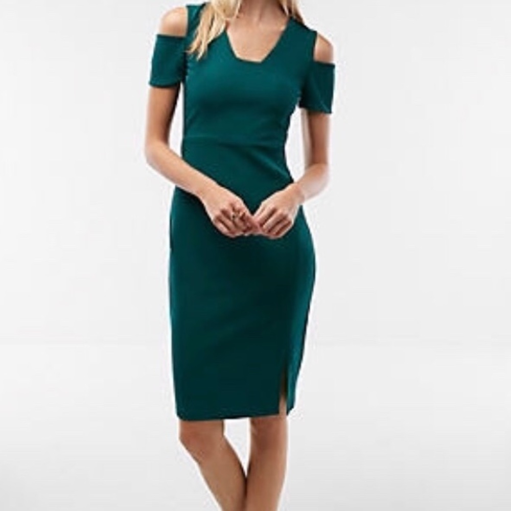 Express Green Midi Dress